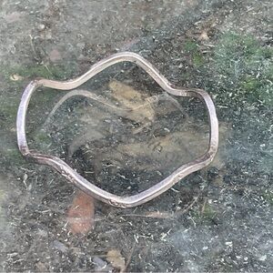 TAXCO Sterling Silver 925 Wavy Bangle Bracelet Signed Stamped